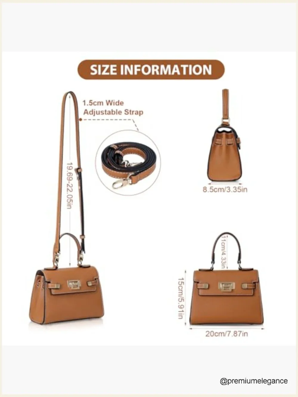 Mini Satchel Bag Top Handle Purse Small Crossbody Faux Leather Handbag